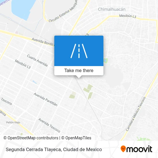 Segunda Cerrada Tlayeca map