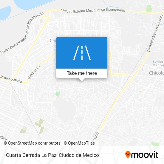Cuarta Cerrada La Paz map