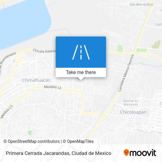 Mapa de Primera Cerrada Jacarandas