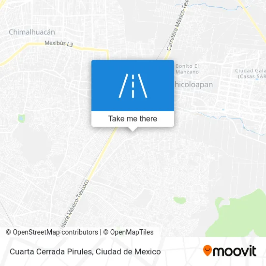 Cuarta Cerrada Pirules map