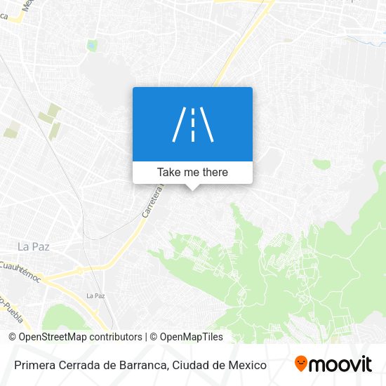 Primera Cerrada de Barranca map