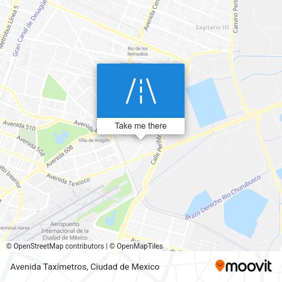 Avenida Taxímetros map
