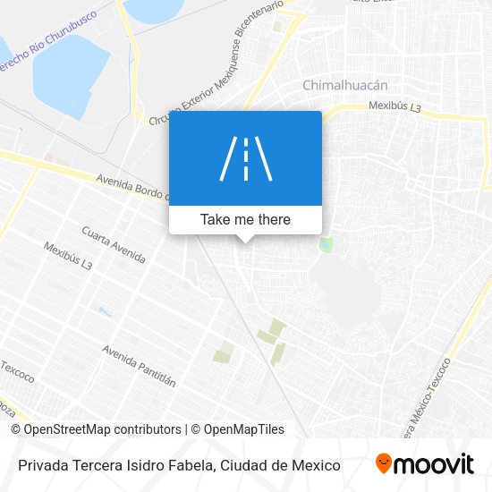 Privada Tercera Isidro Fabela map