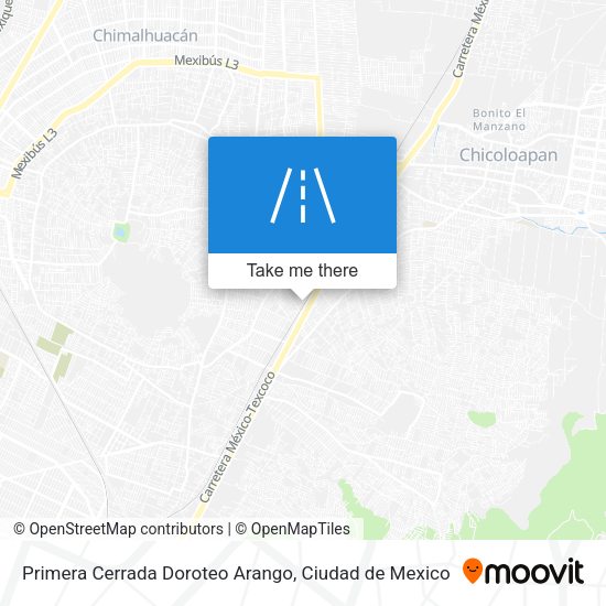Primera Cerrada Doroteo Arango map