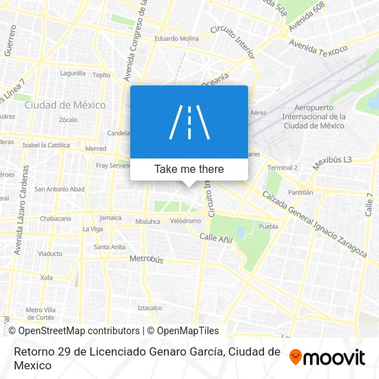 Mapa de Retorno 29 de Licenciado Genaro García