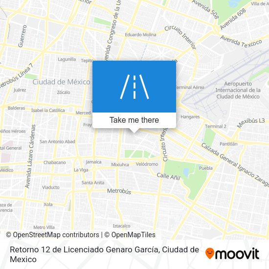 Mapa de Retorno 12 de Licenciado Genaro García