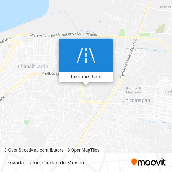 Privada Tláloc map
