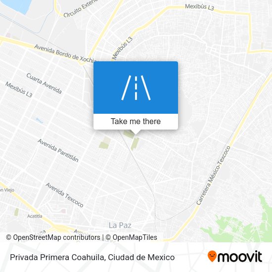 Privada Primera Coahuila map