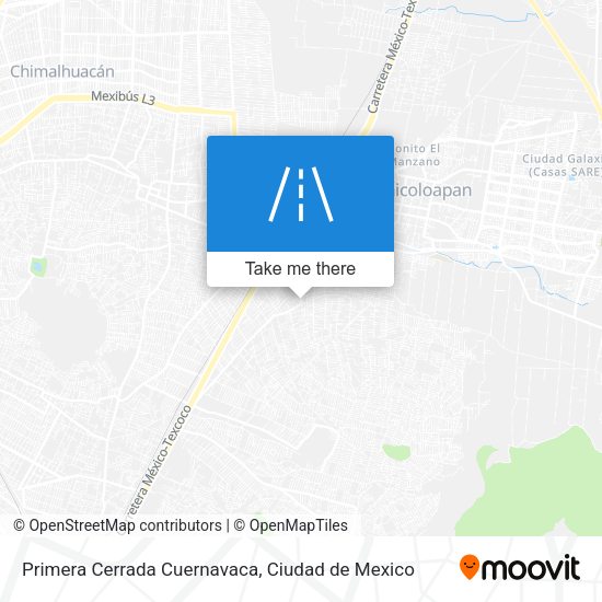 Mapa de Primera Cerrada Cuernavaca