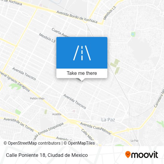 Calle Poniente 18 map