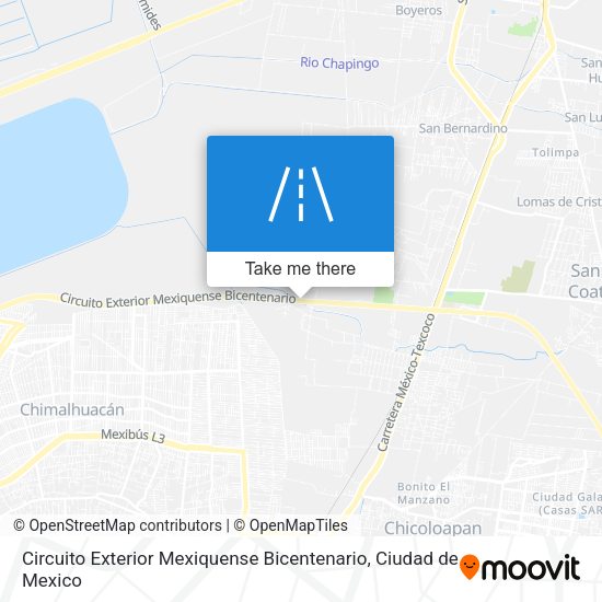 Circuito Exterior Mexiquense Bicentenario map