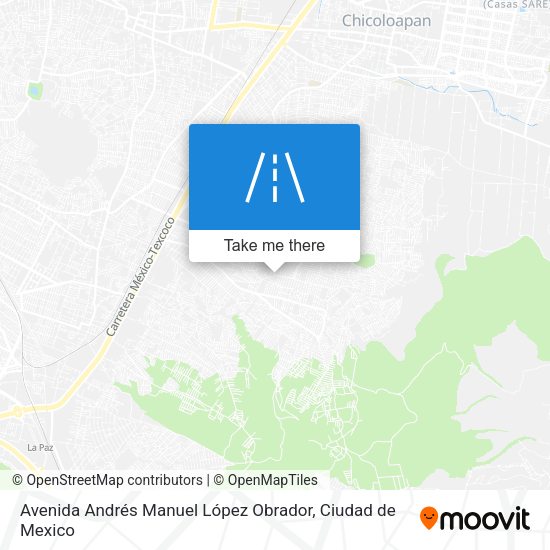 Avenida Andrés Manuel López Obrador map