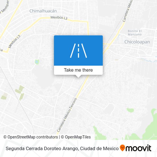 Mapa de Segunda Cerrada Doroteo Arango