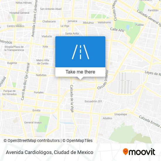 Avenida Cardiológos map