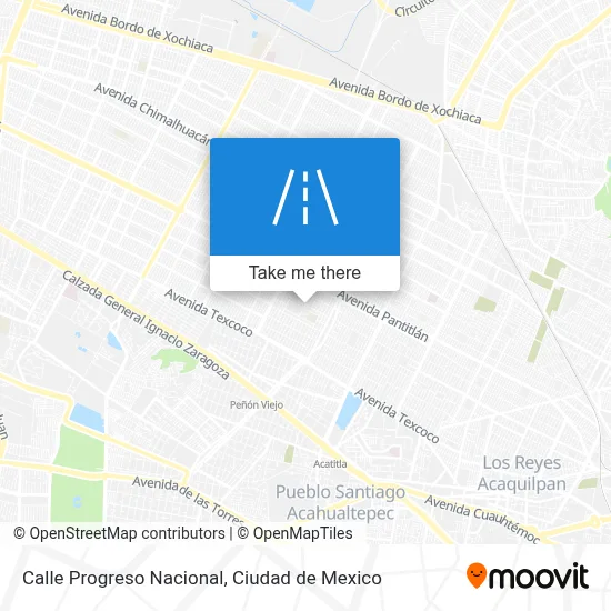 Calle Progreso Nacional map