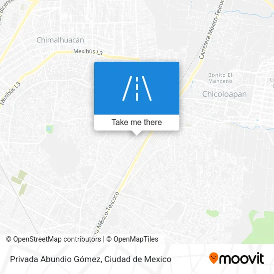 Privada Abundio Gómez map