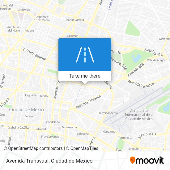 Avenida Transvaal map