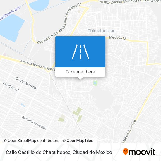 Calle Castillo de Chapultepec map