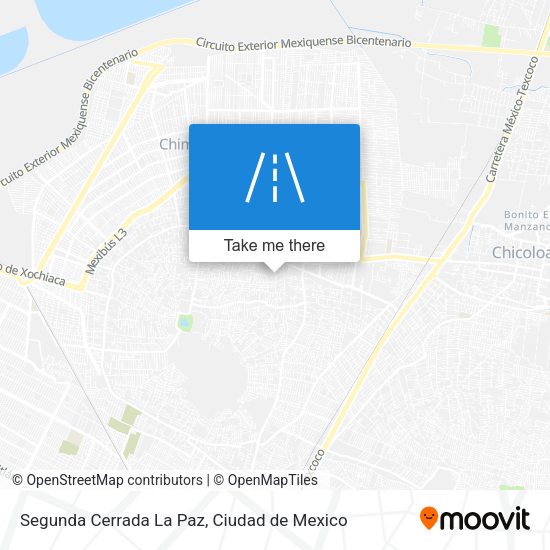 Segunda Cerrada La Paz map