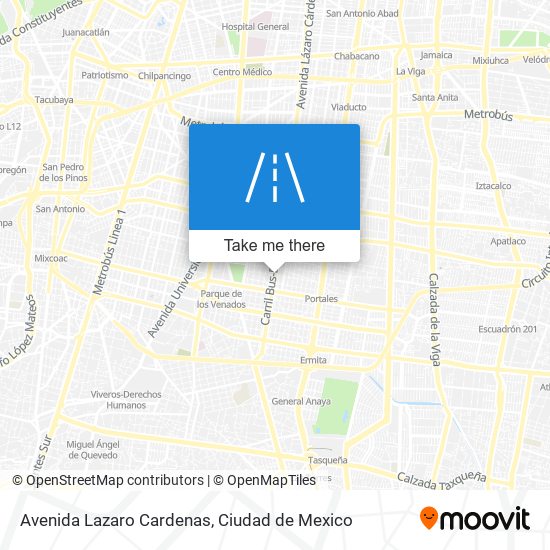 Avenida Lazaro Cardenas map