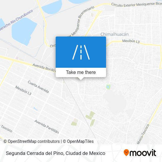 Mapa de Segunda Cerrada del Pino