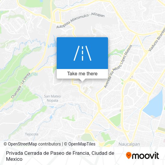 Privada Cerrada de Paseo de Francia map