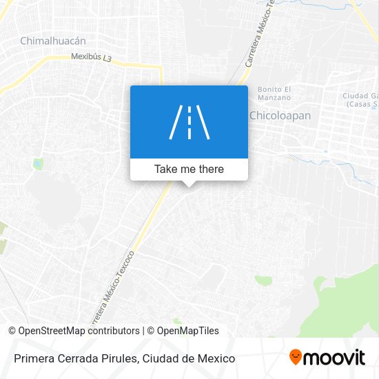 Mapa de Primera Cerrada Pirules