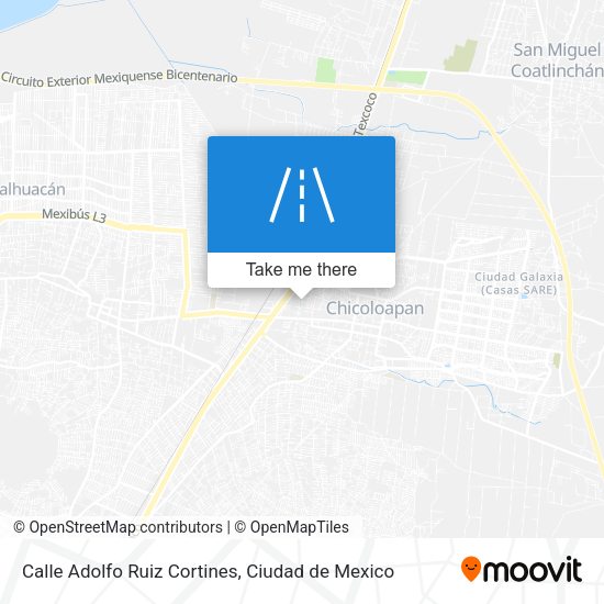 Calle Adolfo Ruiz Cortines map