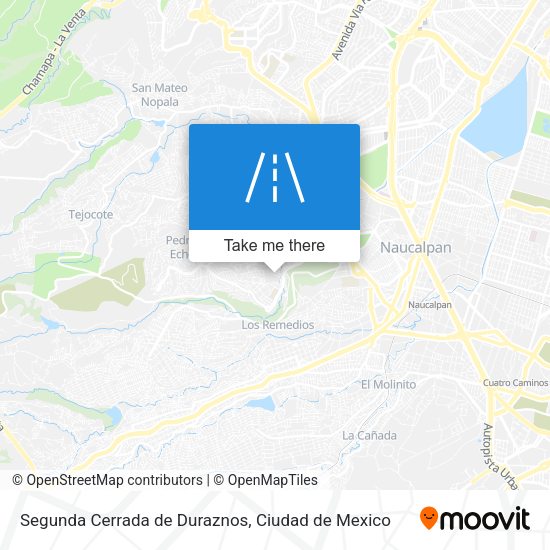 Segunda Cerrada de Duraznos map
