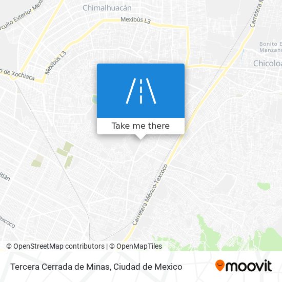 Tercera Cerrada de Minas map