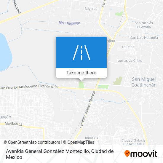 Avenida General González Montecillo map