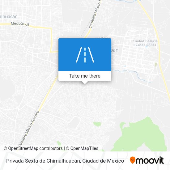 Privada Sexta de Chimalhuacán map