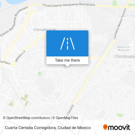 Mapa de Cuarta Cerrada Corregidora