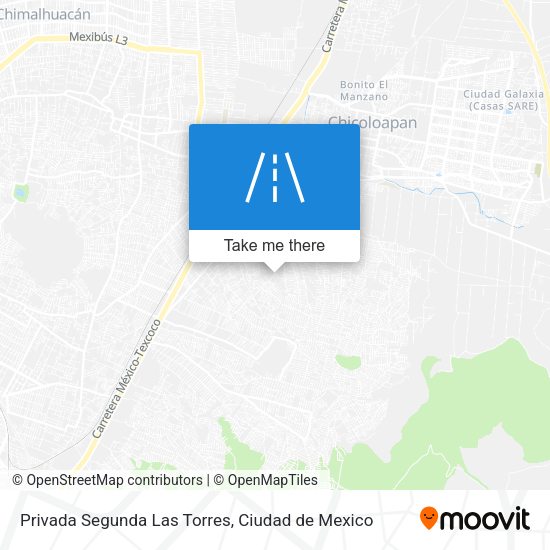 Mapa de Privada Segunda Las Torres