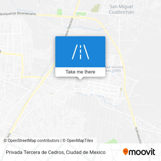 Privada Tercera de Cedros map