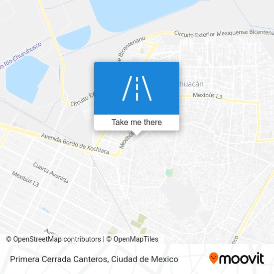 Primera Cerrada Canteros map