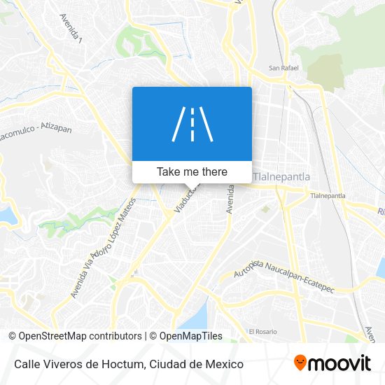 Mapa de Calle Viveros de Hoctum