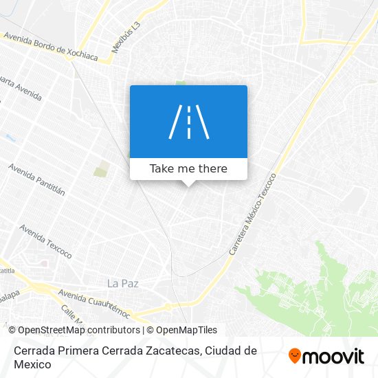 Mapa de Cerrada Primera Cerrada Zacatecas