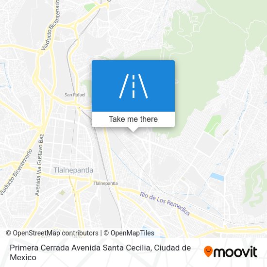 Primera Cerrada Avenida Santa Cecilia map