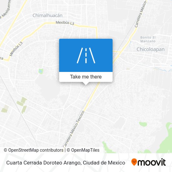 Cuarta Cerrada Doroteo Arango map