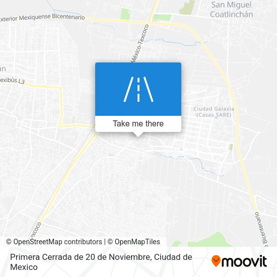Primera Cerrada de 20 de Noviembre map