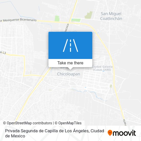 Mapa de Privada Segunda de Capilla de Los Ángeles