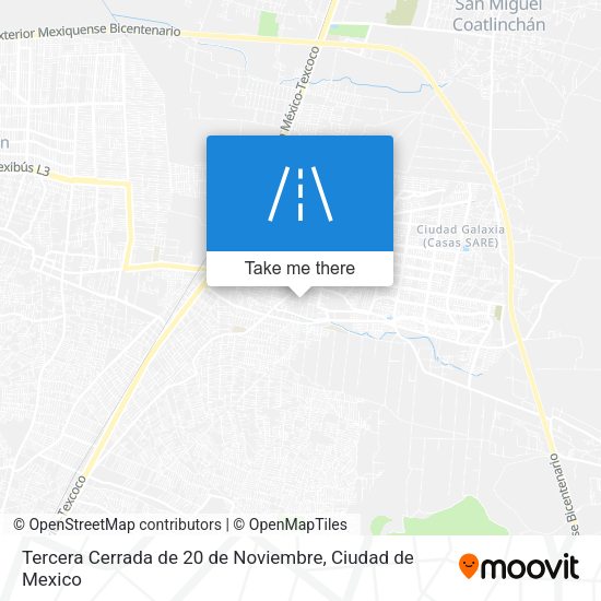 Tercera Cerrada de 20 de Noviembre map