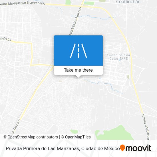 Privada Primera de Las Manzanas map