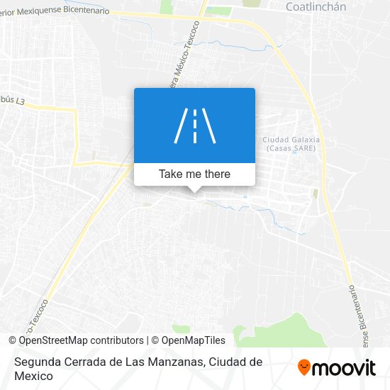 Segunda Cerrada de Las Manzanas map