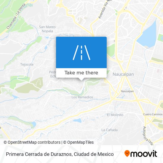 Primera Cerrada de Duraznos map