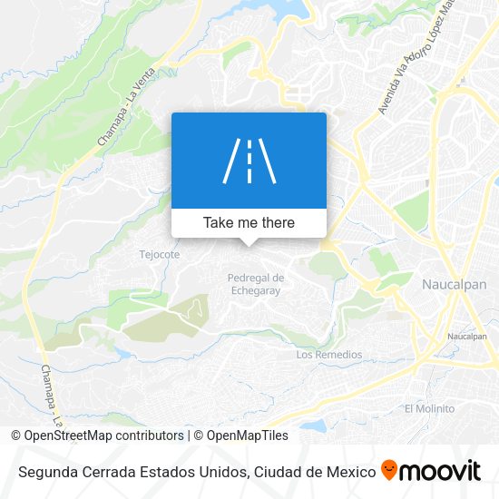 Mapa de Segunda Cerrada Estados Unidos