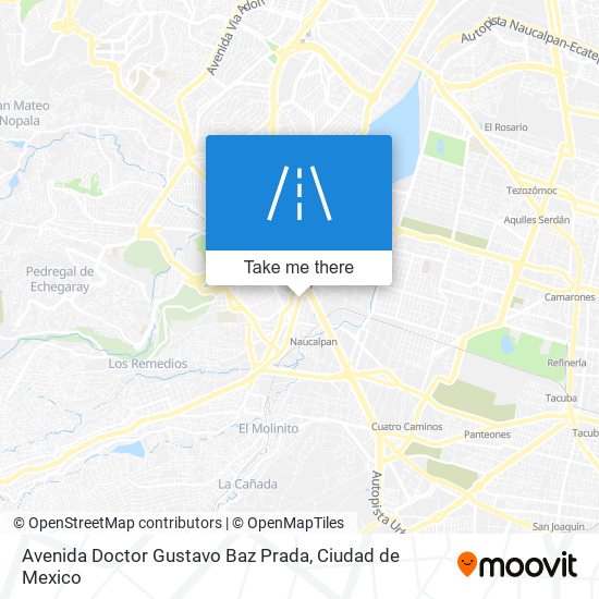 Mapa de Avenida Doctor Gustavo Baz Prada