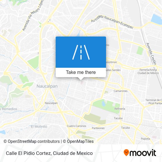 Mapa de Calle El Pidio Cortez
