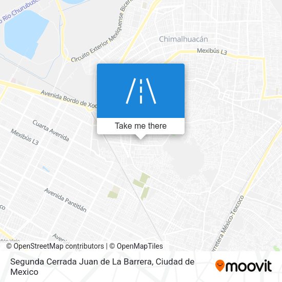 Segunda Cerrada Juan de La Barrera map